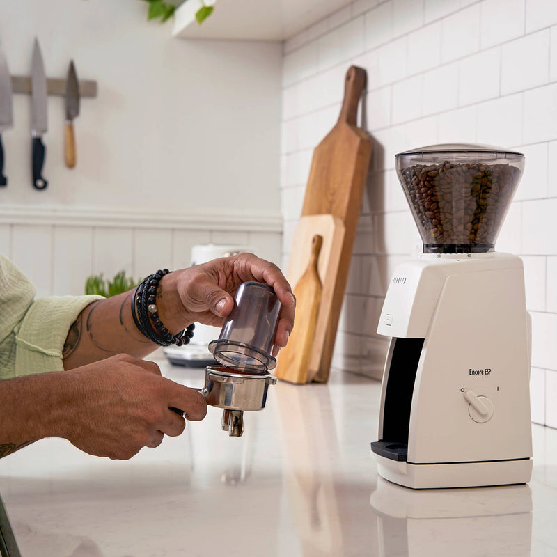 Baratza Encore ESP Precision Electric Conical Burr Coffee Grinder 230V - White - cafetronix