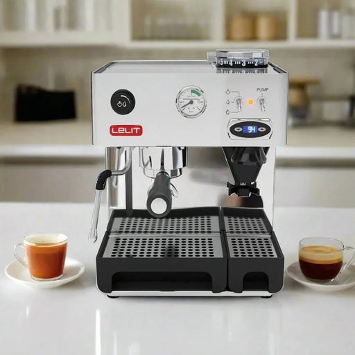 Lelit Anita Semi-Automatic Espresso Machine With Grinder 220-240V 50Hz - Stainless Steel - cafetronix